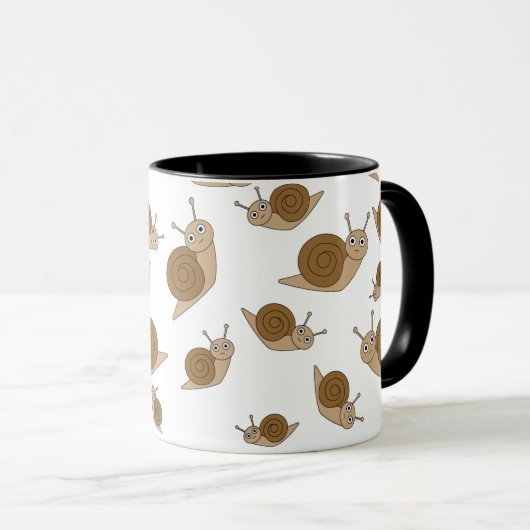 カタツムリ模様 マグカップ (正面右)