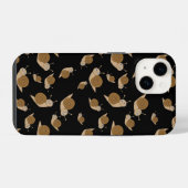カタツムリ模様 iPhoneケース (裏面横)