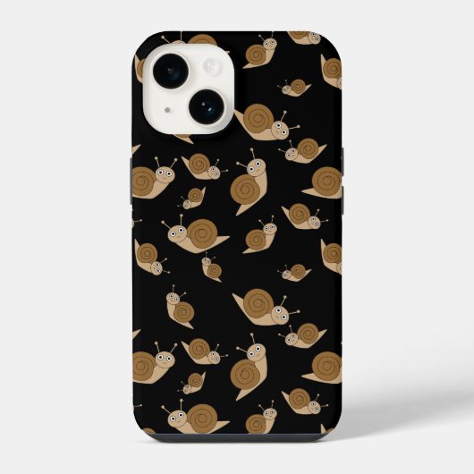 カタツムリ模様 iPhoneケース (裏面)