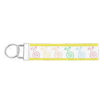 カタツムリ渦巻形のリストキーチェーン