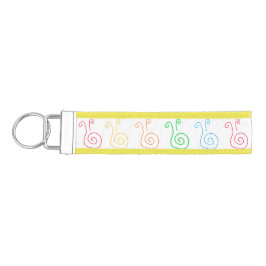 カタツムリ渦巻形のリストキーチェーン リストバンドキーホルダー