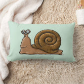 カタツムリ漫画 ランバークッション (ブランケット)