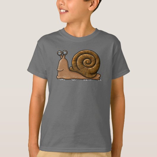 カタツムリ漫画 Tシャツ (正面)