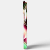 カタツムリ状のラインの華やかなピンクからグリーンへ、セピアへ Case-Mate iPhoneケース (裏面 / 左)