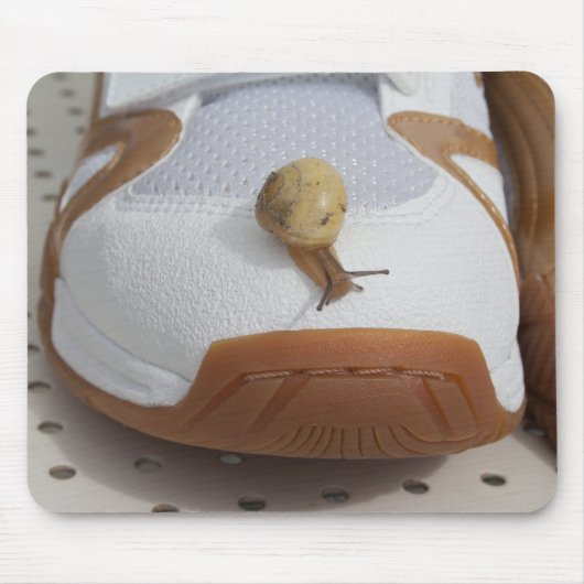 カタツムリ競走の準備ができている マウスパッド (正面)