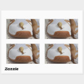 カタツムリ競走の準備ができている 長方形シール (シート)