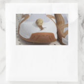 カタツムリ競走の準備ができている 長方形シール (バッグ)