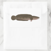 カタツムリ素晴らしフ 長方形シール (バッグ)