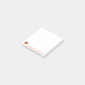 カタツムリ芸術品を気取ったーのパーソナライズ ポストイット (アングル)