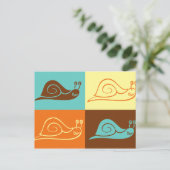 カタツムリ葉書 ポストカード (スタンド正面)