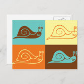 カタツムリ葉書 ポストカード (正面/裏面)