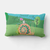 カタツムリ遠くにかわいいカタツムリ ランバークッション (裏面)