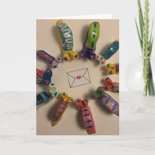 カタツムリ郵便こんにちは カード (正面)