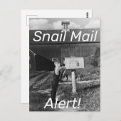カタツムリ郵便の警告はがき ポストカード (正面/裏面)