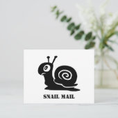カタツムリ郵便はがき ポストカード (スタンド正面)