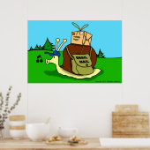 カタツムリ郵便キッズポスター ポスター (キッチン)