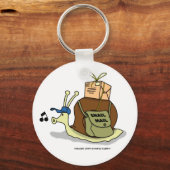 カタツムリ郵便キーチェーン キーホルダー (正面)