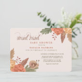 カタツムリ郵便ベビーシャワー 招待状 (スタンド正面)