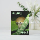 カタツムリ郵便葉書 ポストカード (スタンド正面)