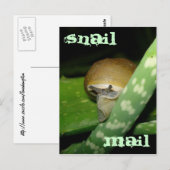 カタツムリ郵便葉書 ポストカード (正面/裏面)
