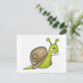 カタツムリ郵便葉書 ポストカード (スタンド正面)