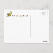 カタツムリ郵便葉書 ポストカード (裏面)