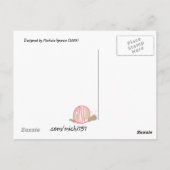 カタツムリ郵便葉書 ポストカード (裏面)