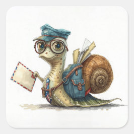 カタツムリ郵便運送業者 スクエアシール