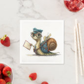 カタツムリ郵便運送業者 スタンダードカクテルナプキン (インサイチュ)