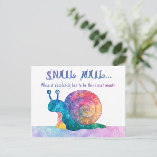 カタツムリ郵便 – はがき (スタンド正面)