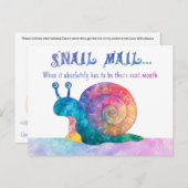 カタツムリ郵便 – はがき (正面/裏面)