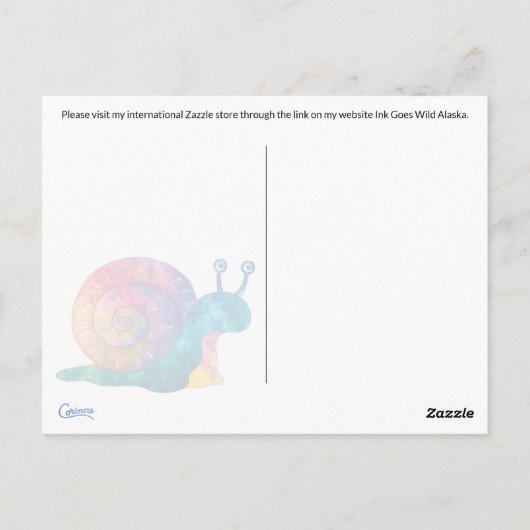 カタツムリ郵便 – はがき (裏面)