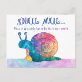 カタツムリ郵便 – はがき (正面)