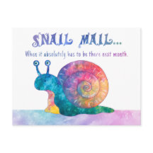 カタツムリ郵便 – はがき
