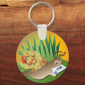 カタツムリ郵便 キーホルダー (正面)