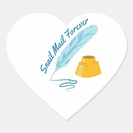 カタツムリ郵便 ハートシール (正面)