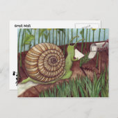 カタツムリ郵便 ポストカード (正面/裏面)