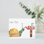 カタツムリ郵便 ポストカード (スタンド正面)