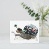 カタツムリ郵便 ポストカード (スタンド正面)