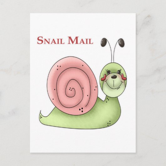 カタツムリ郵便 ポストカード (正面)