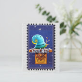 カタツムリ郵便、ポストクロッシング用はがき ポストカード (スタンド正面)