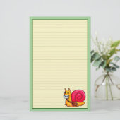 カタツムリ郵便 便箋 (スタンド正面)