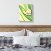 カタツムリ郵便 | 水彩自然 キャンバスプリント (インサイチュ (寝室))