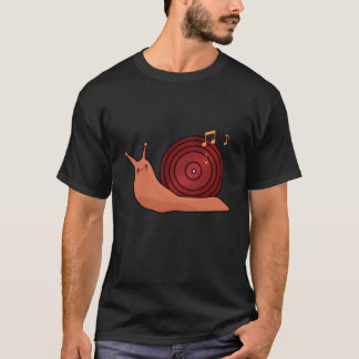 カタツムリ音楽少年 Tシャツ