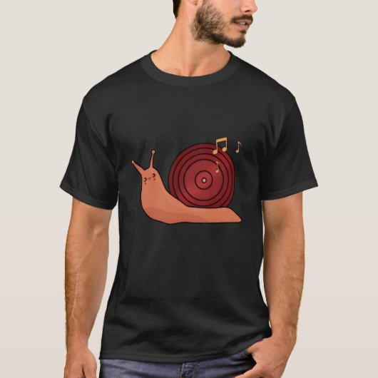 カタツムリ音楽少年 Tシャツ (正面)