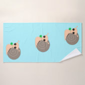 カタツムリ風呂タオルあなたの色 バスタオル (バスタオル)