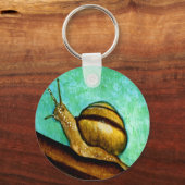 カタツムリ1キーチェーン キーホルダー (正面)