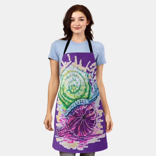 カタツムリ エプロン (着用した状態)