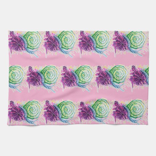 カタツムリ キッチンタオル (横)