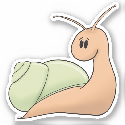 カタツムリ シール (正面)